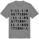 Mid Heather Gray t-shirt med Mill-Larssätern ordlek t-shirt