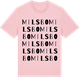 Pink Cotton t-shirt med Milsbo ordlek t-shirt