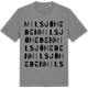 Mid Heather Gray t-shirt med Milsjöheden ordlek t-shirt