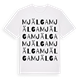 Mjälga ordlek t-shirt