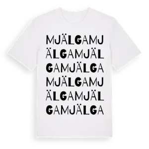 Mjälga ordlek t-shirt – ekologisk bomull t-shirt från Pinshirt