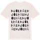 Vintage White t-shirt med Mjölhål ordlek t-shirt