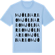 Blue Soul t-shirt med Mjölnarbo ordlek t-shirt
