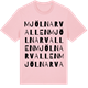 Pink Cotton t-shirt med Mjölnarvallen ordlek t-shirt