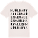 Vintage White t-shirt med Mjölnarvallen ordlek t-shirt