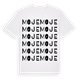 White t-shirt med Moje ordlek t-shirt