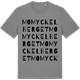 Mid Heather Gray t-shirt med Momyckelberget ordlek t-shirt