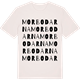 Vintage White t-shirt med Morbodarna ordlek t-shirt