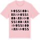 Pink Cotton t-shirt med Mossbodarna ordlek t-shirt