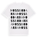 White t-shirt med Mossbodarna ordlek t-shirt