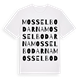 Mosselbodarna ordlek t-shirt