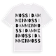 Mossidammen ordlek t-shirt