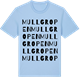 Blue Soul t-shirt med Mullgropen ordlek t-shirt