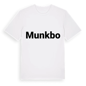 Munkbo fetstil t-shirt – ekologisk bomull t-shirt från Pinshirt