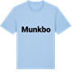 Blue Soul t-shirt med Munkbo fetstil t-shirt