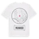 White t-shirt med Munkbo t-shirt