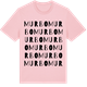 Pink Cotton t-shirt med Murbo ordlek t-shirt