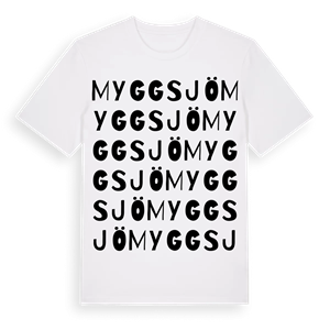 Myggsjö ordlek t-shirt – ekologisk bomull t-shirt från Pinshirt