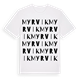White t-shirt med Myrvik ordlek t-shirt