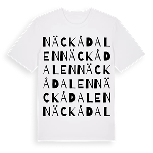 Näckådalen ordlek t-shirt – ekologisk bomull t-shirt från Pinshirt