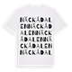 Näckådalen ordlek t-shirt
