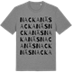 Mid Heather Gray t-shirt med Nackanäs ordlek t-shirt