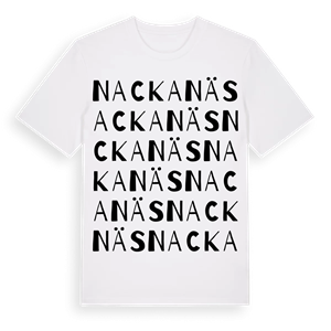 Nackanäs ordlek t-shirt – ekologisk bomull t-shirt från Pinshirt