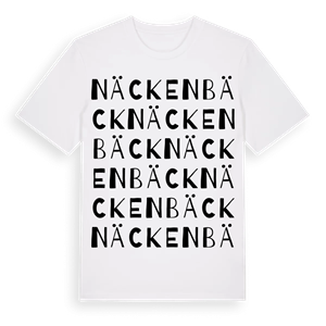 Näckenbäck ordlek t-shirt – ekologisk bomull t-shirt från Pinshirt