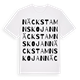 Näckstamnskojan ordlek t-shirt