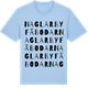Blue Soul t-shirt med Naglarby fäbodar ordlek t-shirt