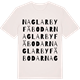 Vintage White t-shirt med Naglarby fäbodar ordlek t-shirt