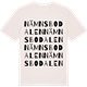 Vintage White t-shirt med Nämnsbodalen ordlek t-shirt