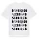 White t-shirt med Nämnsbodalen ordlek t-shirt