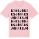 Pink Cotton t-shirt med Närsjö ordlek t-shirt