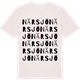 Vintage White t-shirt med Närsjö ordlek t-shirt