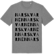 Mid Heather Gray t-shirt med Narskvarnen ordlek t-shirt