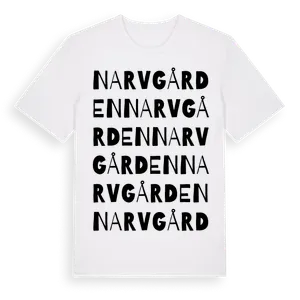Narvgården ordlek t-shirt – ekologisk bomull t-shirt från Pinshirt