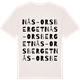 Vintage White t-shirt med Nås-Orsberget ordlek t-shirt