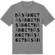 Mid Heather Gray t-shirt med Näsänget ordlek t-shirt