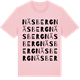 Pink Cotton t-shirt med Näsberg ordlek t-shirt