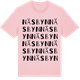 Pink Cotton t-shirt med Näsbyn ordlek t-shirt