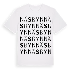 Näsbyn ordlek t-shirt – ekologisk bomull t-shirt från Pinshirt