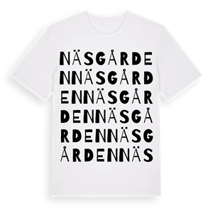Näsgården ordlek t-shirt – ekologisk bomull t-shirt från Pinshirt