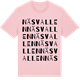 Pink Cotton t-shirt med Näsvallen ordlek t-shirt