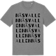 Mid Heather Gray t-shirt med Näsvallen ordlek t-shirt