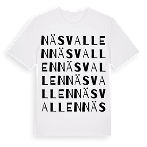 Näsvallen ordlek t-shirt – ekologisk bomull t-shirt från Pinshirt
