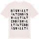 Vintage White t-shirt med Näsvalltäkten ordlek t-shirt