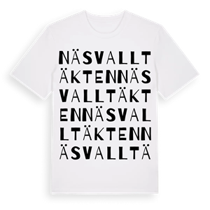 Näsvalltäkten ordlek t-shirt – ekologisk bomull t-shirt från Pinshirt