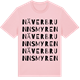 Pink Cotton t-shirt med Näverbrunnsmyren ordlek t-shirt