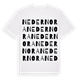 Nedernora ordlek t-shirt